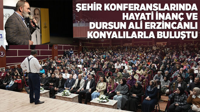 Hayati İnanç ve Dursun Ali Erzincanlı Konyalılarla buluştu