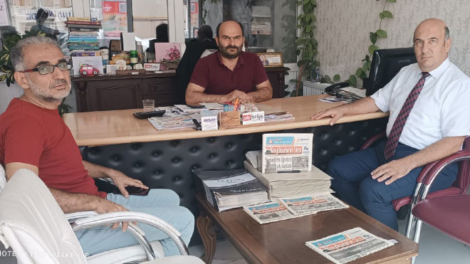 MYO Müdürü Doç. Dr. Aydın’dan gazetemize ziyaret