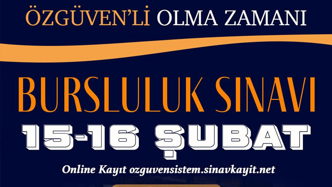 Özgüven Sistem Koleji bursluluk sınavı tarihlerini açıkladı