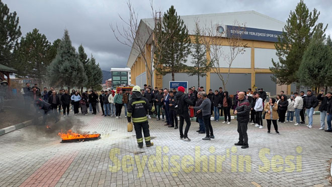 Yangından korunma, önleme ve tahliye eğitimi verildi